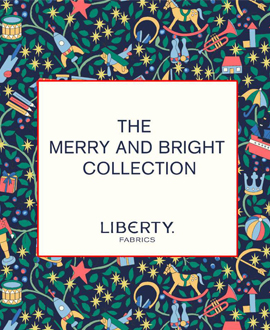The new Christmas range of fabric from Liberty for 2021 has 18 new prints and 6 co-coordinating Wilshire Shadow blenders.